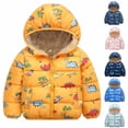thumbnail image 5 of Hicidod Toddler Winter Coats Hooded Infants Fleece Lined Jackets Warm Thicken Puffer Jacket Cute Bear Ears Down Coats for Baby Girls Boys, 5 of 6