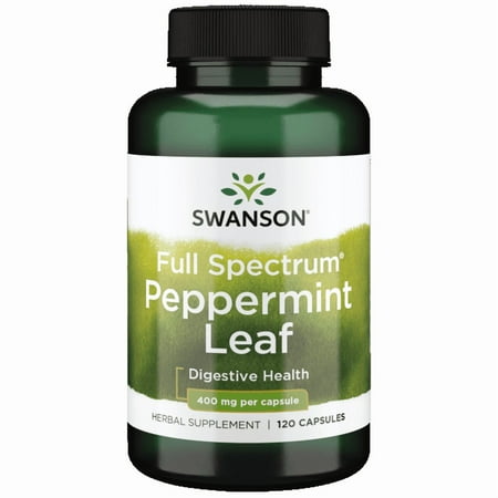 Swanson Full Spectrum Peppermint Leaf 400 mg 120 Capsules