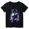 thumbnail image 1 of Nouveau T-Shirt Noir Wednesday Addams Garçon Fille Été Vêtements Décontractés Col Rond Manche Courte Blouse Y2k Wednesday Rôle Chemises, 1 of 2