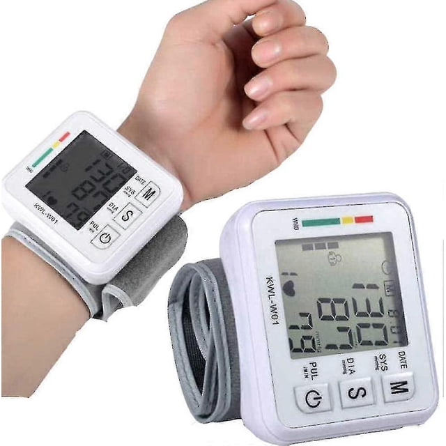 2023, monitor automático de presión arterial con estuche portátil, detección de latidos cardíacos irregulares y brazalete ajustable para la muñeca.