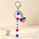 thumbnail image 1 of Acrylic Letter Beaded Keychain Pendant, 1 of 5