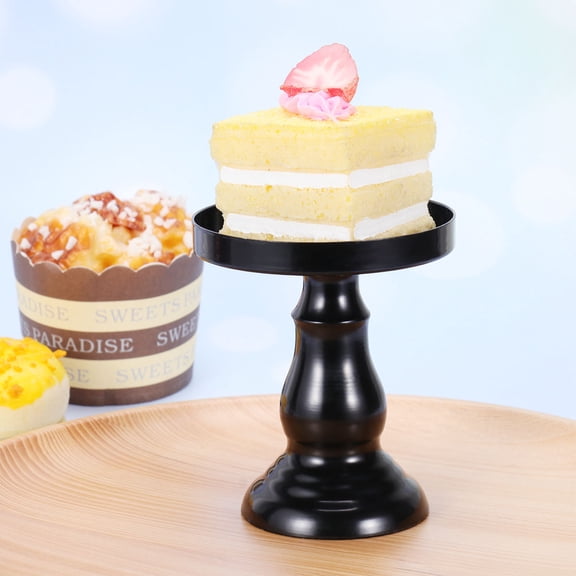 AURARMLET Black Metal Cake Stand for Parties and Events - Premium Storage 1Pc
