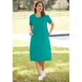 thumbnail image 5 of Woman Within Plus Size Perfect Short-Sleeve Crewneck Tee Dress, 5 of 6