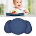 thumbnail image 4 of Toddler Plate,  Silicone Foldable Compartment Design Strong Adhesion Prevent Slipping Kids Divided Plate Easy To Roll Up Portable Safe Easy To Clean Toddler Feeding Divided Plate, 4 of 8