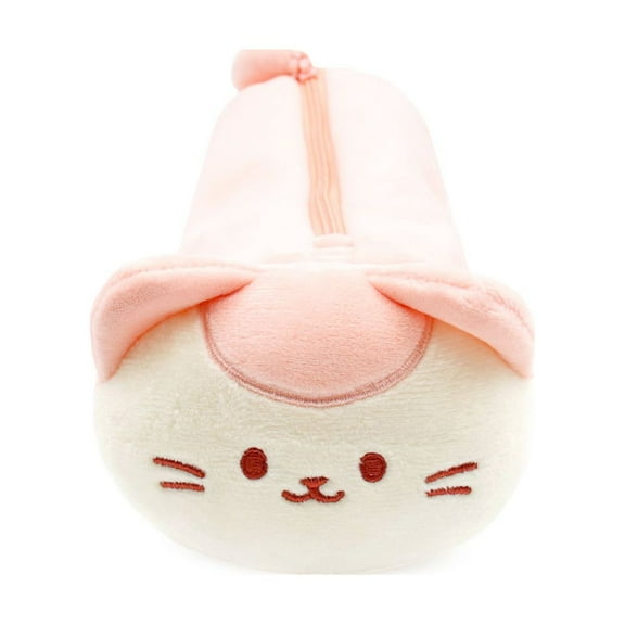 Anirollz Cute Cat Kitty Animal Character Plush Pencil Case Pen Pouch : Kittiroll