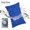thumbnail image 5 of KLL Blue Circles Mosaic Pillow Covers Envelope Closure,Super Soft and Cozy Fuzzy Fleece Pillow Case Cover 20"x30", 5 of 5