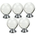 thumbnail image 4 of FUTUREORYY 5 Pcs Boutons de Meubles Ronds en Cristal pour Poignées d'Armoire et de Tiroir, 4 of 8