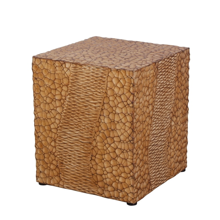 CoSoTower Outdoor Faux Wood Stump Side Table Coffee Table Side