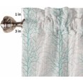 thumbnail image 5 of Kitchen Curtains Set, Teal Botanical Kitchen Curtains and Valances Set, Farmhouse Spring Summer Branch Rod Pocket Tier Curtains 24 Inch Length for Cafe/Bedroom Windows, 5 of 6