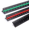 thumbnail image 1 of BTSKY 3 Pack 12 Inches Architectural Scale Ruler Engineering Imperial Scale Ruler with Standard Met, 1 of 7