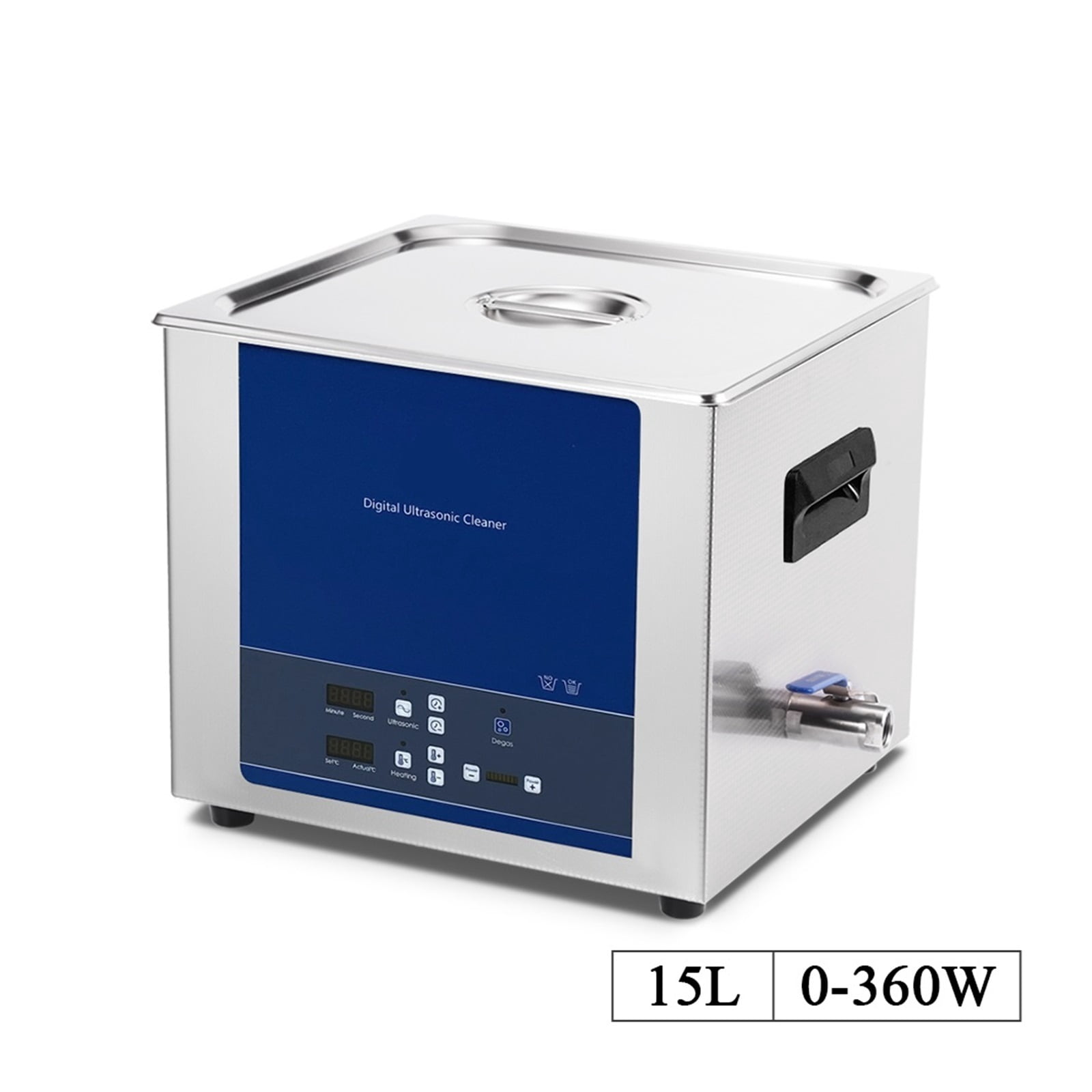 15L Power Set Degassing Ultrasonic Cleaner Laboratory Glassware Denture Metal Instrument Auto Parts Ultrason Washer Machine