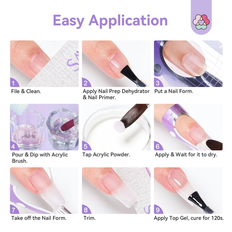 Saviland Acrylic Nail Kit With Clear Powder & Liquid photo 4