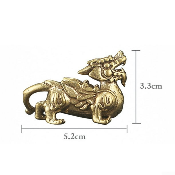 Brass Figurine Small Statue House Ornament Animal Figurines Office Gift 