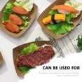 thumbnail image 3 of Miangastore Kraft Paper Plate Rectangular Brown 50Pcs 6.7x4.9in, 3 of 9