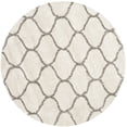 thumbnail image 1 of Safavieh Hudson Shag Collection SGH280A Ivory and Grey Round Area Rug, 7 feet in Diameter (7' Diameter), 1 of 3