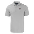 thumbnail image 2 of Men's Cutter & Buck  Gray/White Texas Tech Red Raiders Forge Eco Double Stripe Stretch Recycled Polo, 2 of 3