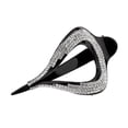 thumbnail image 2 of Pinzas de cristal con agarre antideslizante, herramienta de peinado para la cabeza Negro, 2 of 9
