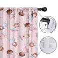 thumbnail image 4 of Blackout Kids Curtains,Pink Princess Pattern Childrens Insulated Curtains Set Of 2,Bedroom Essentials,Toddler Room Decor 52"x63", 4 of 5