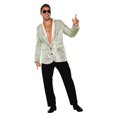 thumbnail image 1 of Blazer Rubies Disco Sequin para hombre, color plateado, 1 of 6
