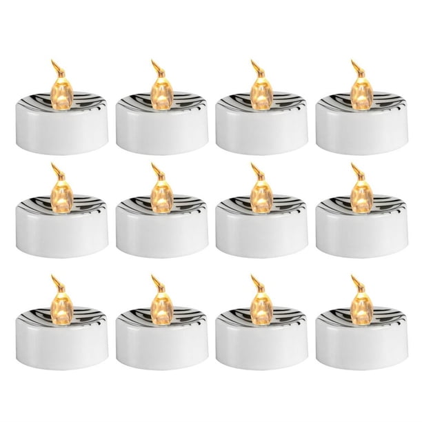 Vela Electrónica Luz De Vela Electrónica Luz De Té Luz De Vela Led Sin Llama Con Impresión De Mueca De Llama Intermitente Simulada Para La Decoración De La Atmósfera Del Hogar Monstrate HA017474-00