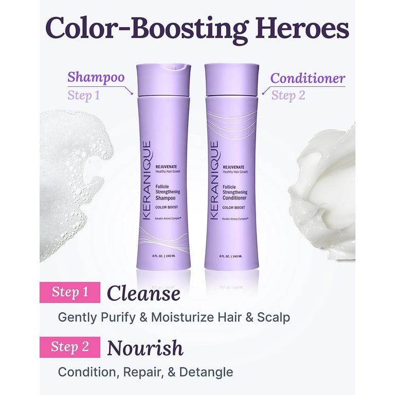Keranique Color Safe Shampoo and Conditioner, Sulfate-Free
