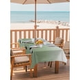 thumbnail image 2 of 52x70 Inch Outdoor Tablecloth with Umbrella Hole Zipper Rectangle Sage Green Ombre Rectangular Tablecloths Outside Waterproof Black Hockey Sticks Minimalist Style Patio Table Cover for Picnic Party, 2 of 8