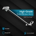 thumbnail image 3 of SparkPod Rain Shower Head with Adjustable Extension Arm 16" - High Pressure, Easy Install (8" inch Shower head, Chrome), 3 of 8