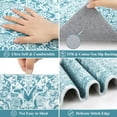 thumbnail image 4 of Boho Kitchen Rug Sets 3 Pieces, Washable Kitchen Mats for Floor, Non Slip Soft Vintage Kitchen Area Rug Floor Mat for Kitchen, Laundry Room and Hallway (Teal, 20''x32''+20''x47''+20''x59''), 4 of 6