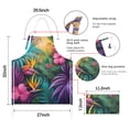 thumbnail image 7 of Colorful Tropical Leaf Pattern Apron-Garden Aprons for Women with Pockets-Cotton Linen Waterproof Kitchen Cooking Gardening Aprons Adjustable for Kitchen,Cooking,BBQ and Salon 33x27 Inch, 7 of 7