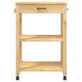 thumbnail image 3 of vidaXL Kitchen Trolley MONZA 60x40x90 cm Solid Wood Pine, 3 of 5
