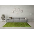 thumbnail image 3 of Ahgly Company Indoor Square Oriental Green Industrial Area Rugs, 8' Square, 3 of 4
