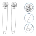 thumbnail image 2 of Miangastore 2PCS Skull Safety Pin Skull Pin Chic Skull Lapel Pin Collar Clothing Pin, 2 of 9