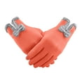 thumbnail image 3 of Dyfzdhu Women Winter Gloves Warm Touchscreen Gloves Windproof Gloves For Women Girls Women Winter Using Orange, 3 of 9