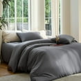 thumbnail image 6 of DOZ Bamboo Viscose Duvet Cover Set, Organically Grown Bamboo, Buttery Soft, Cooling, High GSM, 6 of 11