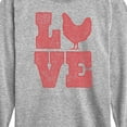thumbnail image 3 of Instant Message - Love Chicken Long Sleeve Graphic T-Shirt, 3 of 6