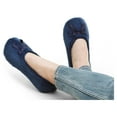thumbnail image 6 of Dream Pairs Womens Soft Memory Foam Slippers Slip-on Ballerina Winter House Slippers Bedroom Fuzzy Slippers Shoes BALLERINA NAVY Size 12, 6 of 6