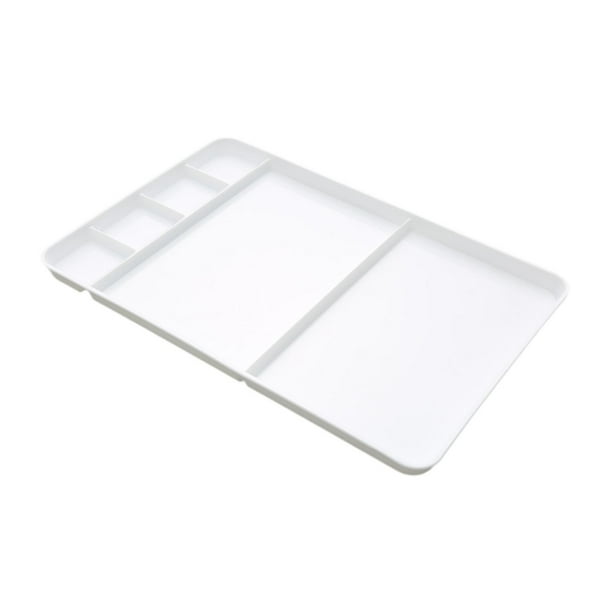 Bandeja de pintura de paleta de acuarela Caja de pintura cuadrada portátil bandeja de mezcla gouache para todos los niveles de dibujo de arte de