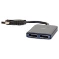 thumbnail image 2 of C2G 54291 DisplayPort to DisplayPort Monitor Splitter - 2 Port 4K DisplayPort MST Hub USB Powered, 2 of 4