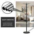 thumbnail image 6 of Miumaeov 67" Metal Coat Tree with 16 Hooks Hat Jacket Stand Tree Organizer Coat Rack Umbrella Stand Floor Free Standing with Marble Base for Jacke for Bedroom Office Living Room Black, 6 of 16