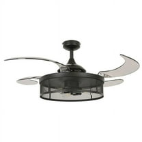 Meridian 48-inch Black AC Ceiling Fan with Light