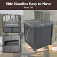 thumbnail image 5 of Pure Garden 50-Gal Outdoor Storage Box - Waterproof Deck Box, Dark Gray, 5 of 11