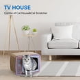 thumbnail image 2 of Cama de ocio duradera Cat Scraper FluffyDream TV, 44 x 34 x 23 cm, 2 of 5