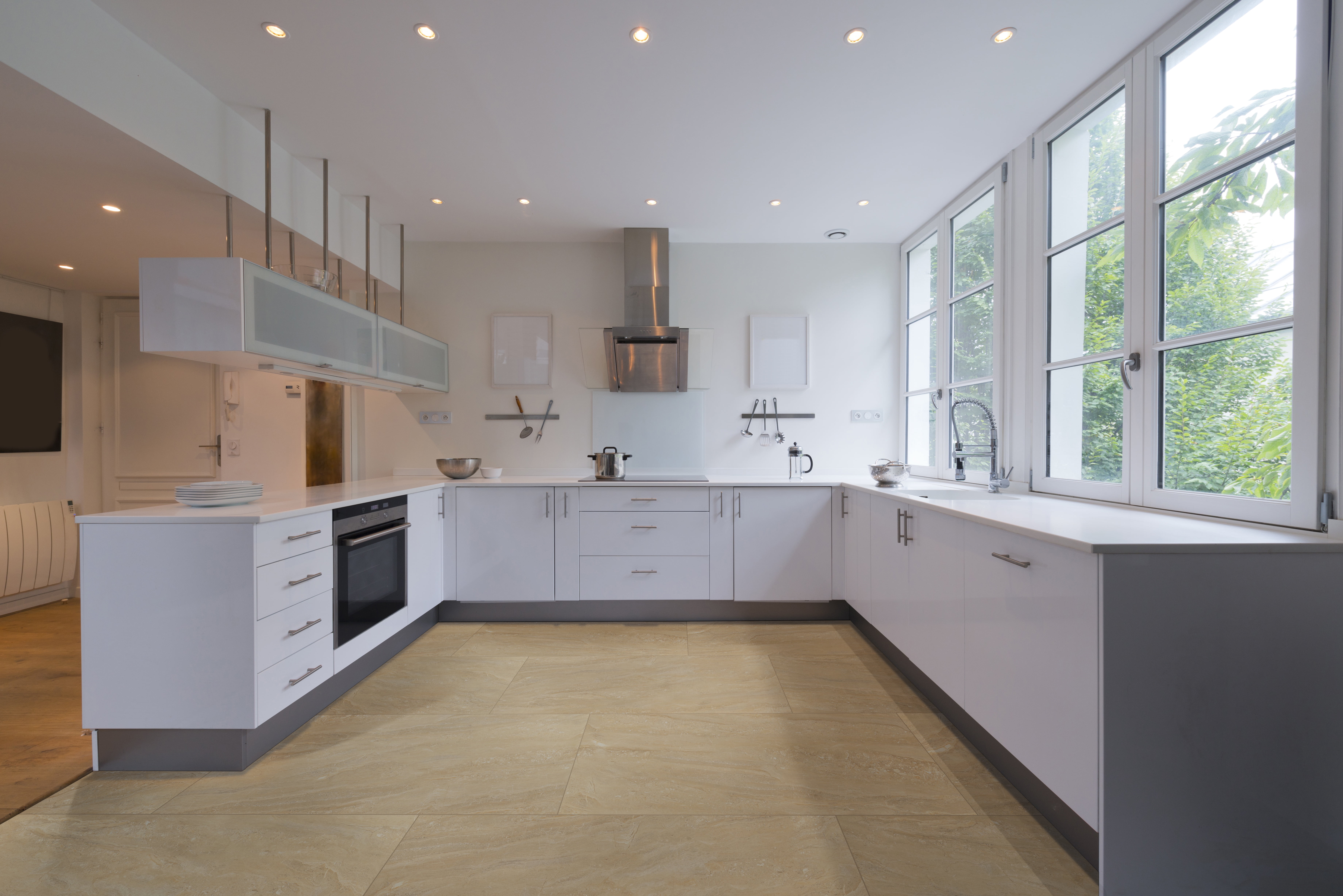 Aria Oro 24 in. x 48 in. Polished Porcelain Floor and Wall Tile (16 sq. ft. / case)