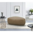 thumbnail image 2 of Divani Casa Kinsey - Modern Tan Leather Large River Rock Ottoman, 2 of 6