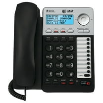 AT&T 2-Line Wall Mountable Corded Speakerphone with Caller ID, Black & Silver, ML17929