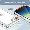 thumbnail image 3 of Feishell Clear Case for iPhone 7/8/SE 2020/SE 2022 4.7 inch,Shockproof Hybrid Soft TPU Bumper Anti-Scratch Hard Acrylic Back Transparent Slim Phone Case Cover for iPhone 7/8/SE 2020/SE 2022,Clear, 3 of 7