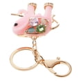 thumbnail image 4 of Encanto de bolso Zulema de Resina elefante llavero Rosado, 4 of 5