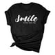 thumbnail image 4 of Camiseta informal de manga corta con cuello en V y estampado para mujer - Poliéster y spandex, transpirable, diseño floral - Top de moda para verano/otoño, 4 of 6