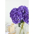 thumbnail image 3 of 5PCS Artificial Hydrangea Silk Flowers Bouquet Faux Hydrangea Stems for Wedding Centerpieces Home Decor, 3 of 6