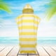 thumbnail image 5 of Poncho con capucha de microfibra Toalla cambiante Toalla de playa Surf Toallas de secado rápido para Amarillo Sharpla Capa de playa, 5 of 8